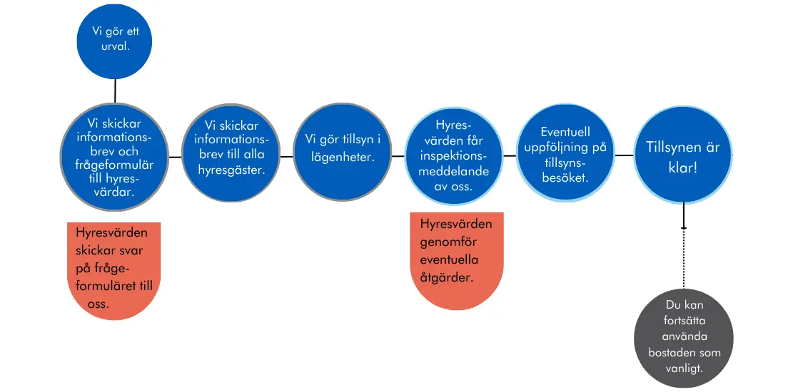 Processbeskrivning av tillsyn.