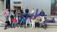 Mogaskolans klass 7F på studiebesök till Navet.