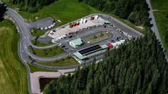 Flygfoto över Moga Returen.